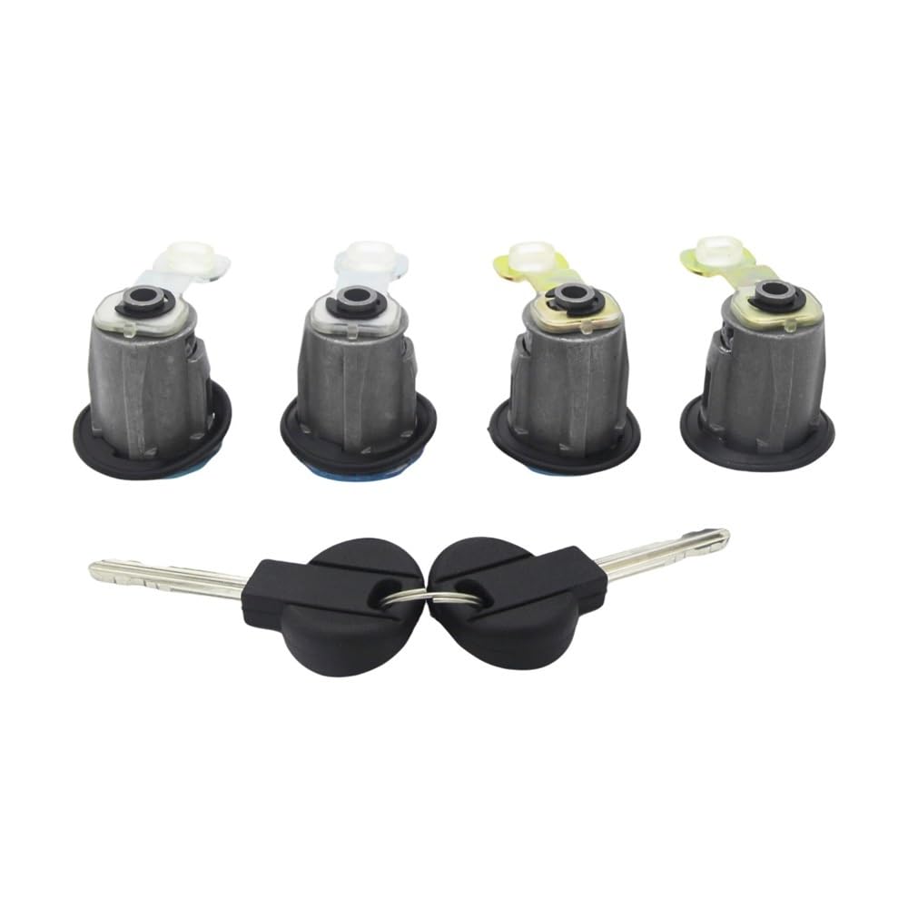 Hzsmyxgs One Color Car Door Lock 9170G3 252522 Compatible With Peugeot For Partner 1996-2008 4 Door Lock Barrel Set