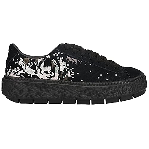 PUMA Puma Women's Platform Trace WN's Sneaker, Black, 8 M US