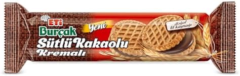 Eti Burçak Sütlü Kakaolu Kremalı Yulaflı Bisküvi (1 x 100 g) — Amazon ürün görseli