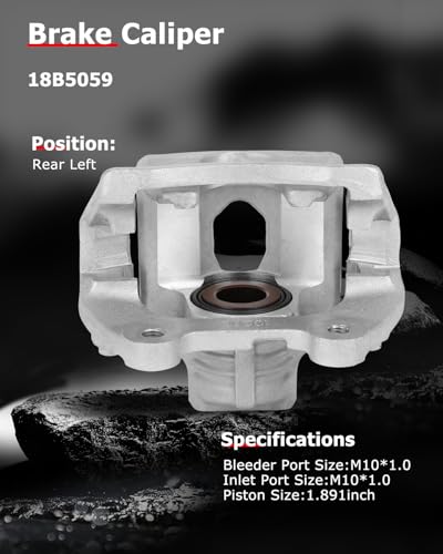 Image of cciyu Rear Left Brake Caliper Assembly w /Bracket 18B5059 For Buick For Enclave,For Cadillac For XTS,For Chevy For Traverse,For GMC For Acadia /For Acadia Limited,For Saturn For Outlook