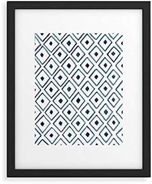 Deny Designs Early 2021 Framed Art Print, 8" x 10", Indigo Ascot