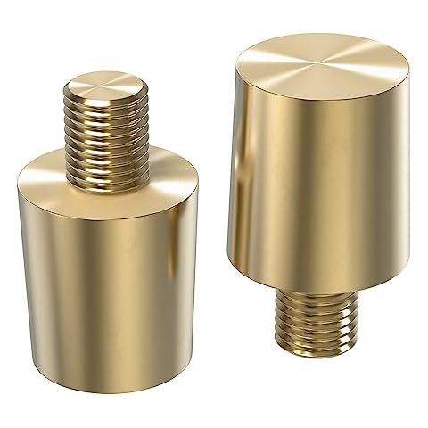 URAQT Brass Battery Terminal Adapter Pair Cover