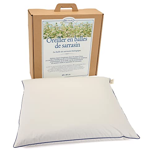 Oreiller en balles de Sarrasin Biologique - 60 x 60 cm