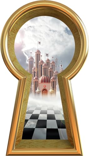 Vinilo decorativo Gold Keyhole para pared 16 pulgadas miniatura 4