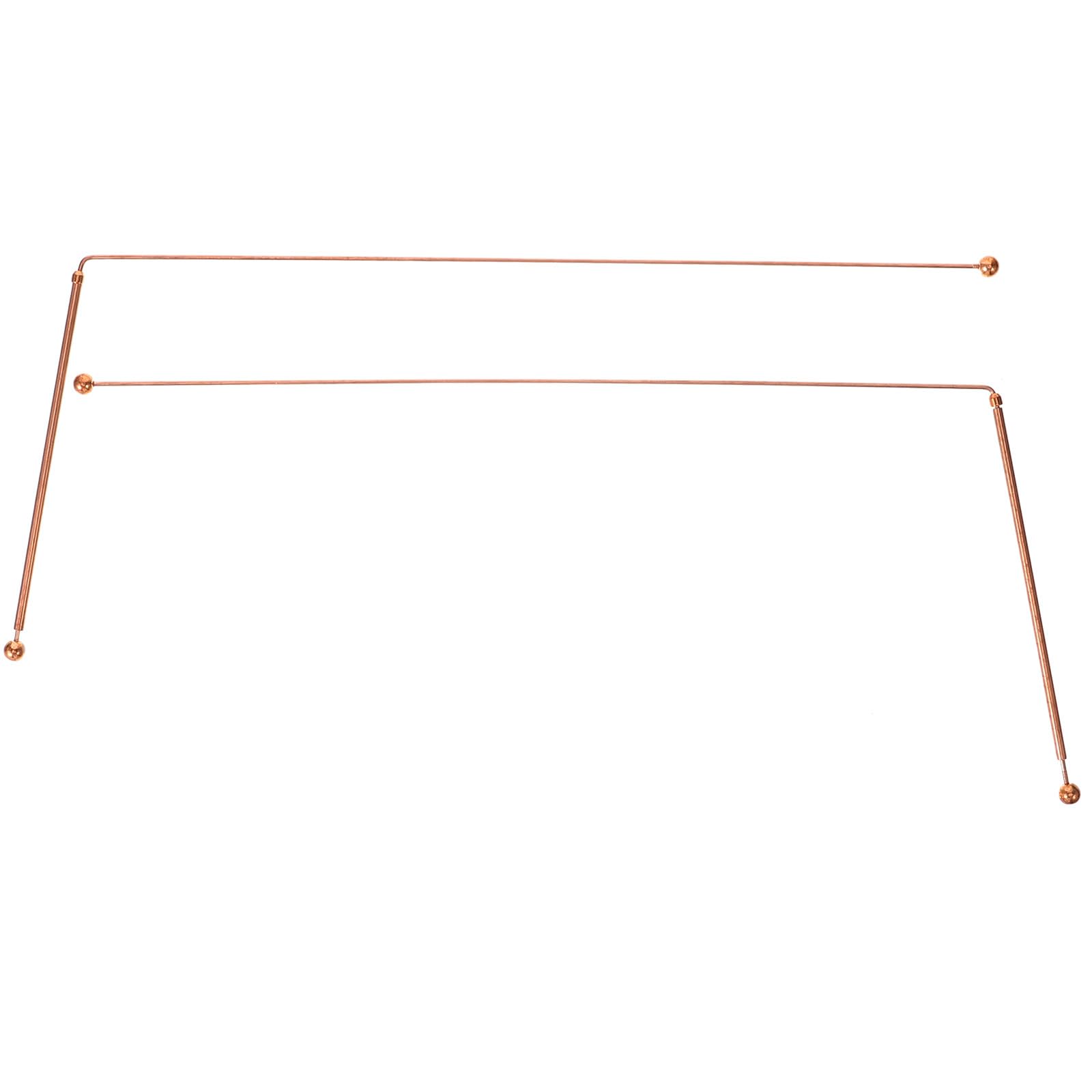 CIMAXIC 2 Pieces Tracking Rods Brass Dowsing Rods Spiritual Dowsing Rods Divination Rods Home Divination Tool Family Accessories Copper