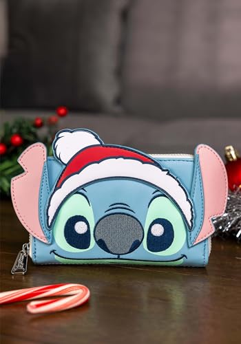 Loungefly Disney Stitch Holiday Zip Around Wallet Disney2