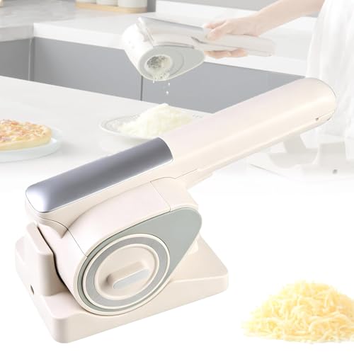 Rallador eléctrico inalámbrico para queso con 2 rodillos de acero