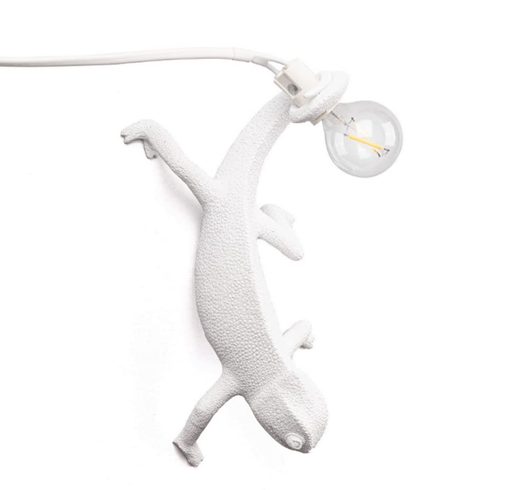 ausuky Nordic Style Lizard Desk Table Lamp Art Light Cute LED Resin Home Decor Bedroom (Wall Lamp B)