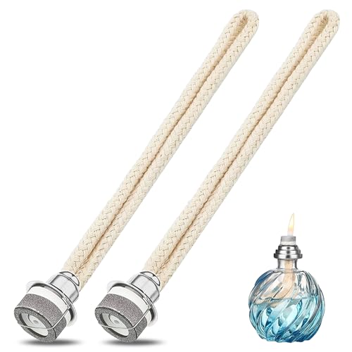 Conjunto de 2 Mechas para Lámparas Aromáticas con Quemador Catalítico – Mecha de Repuesto para Lámparas Aromáticas, Accesorio de Lámpara Catalítica para Aromaterapia y Mechas de Lámpara