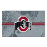Northwest NCAA Ohio State Buckeyes, Brushstroke, Washable Rug, 36 x 62 Inches