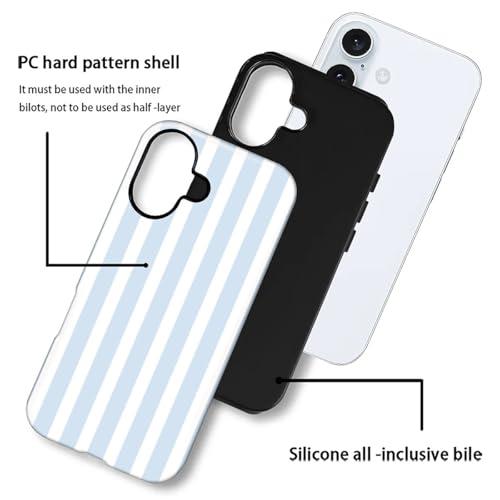 Coque iPhone 16 Plus antichoc évite les bris d'écran protection silicone bleu - 4
