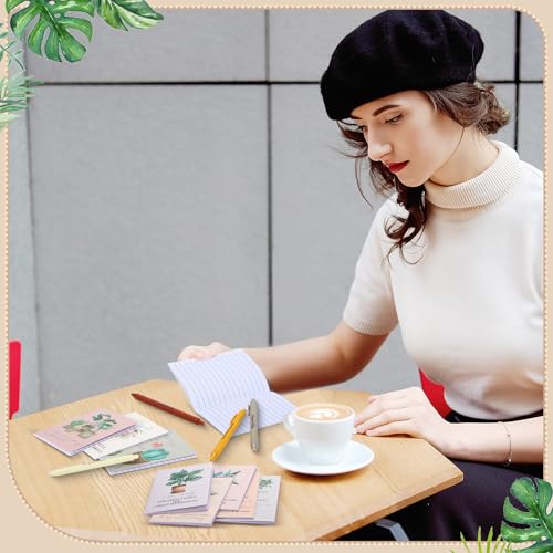 Image of Mooliwe 48 Pcs Positive Affirmation Gift Set Gratitude Notebooks with Pens Small Bags Motivational Encouragement Notepads Daily Affirmations Journal for Women Stress Relief Self Care (Flower)