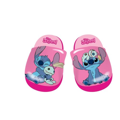 Disney Lilo et Stitch, Pantoufle, Chausson, (2 à 8 ans), Taille 28 à 34, Antidérapant, Chaud, Doux, Confortable, Anti Odeur, Modèle LIL24-4243, Taille 34