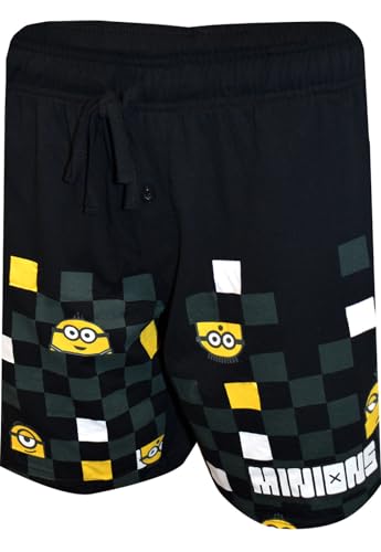 Mad Engine Mens Despicable Me Minion Cotton Lounge Shorts