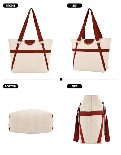 Image of Tote Bag for Women, Lightweight Handbag Bags, Shoulder Hobo Bag for Daily, Travel, School, Teacher