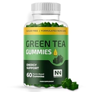 Nobi Nutrition Green Tea Fat Burner Gummies for Weight Loss | Metabolism Boost & Appetite Suppressant with Green Coffee Bean Extract & Garcinia Cambogia | Pills to Burn Belly Fat for Women & Men