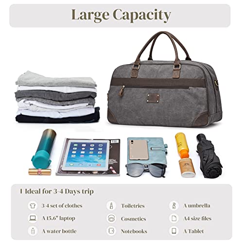 Mens Duffel Bag For Travel With Canvas Weekender Bags #TOP3