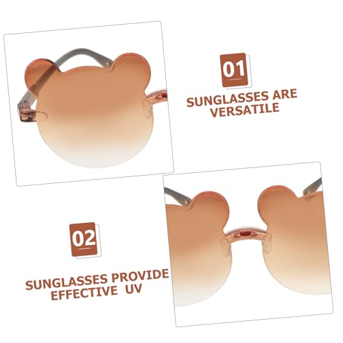 BESTYASH 5pcs Sunglasses Cute Cartoon UV Protection Eyewear for Parties Birthdays and Fashionable Shades 5
