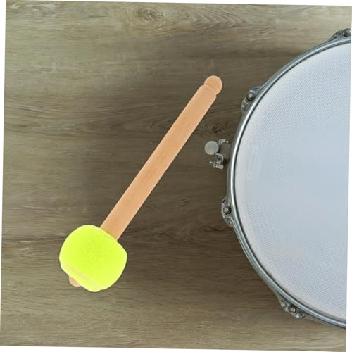 Baquetas con mango de madera para bandas de marcha, diseño ergonómico, mazos para tambor redoblante con agarre cómodo para presentaciones escolares y accesorios de percusión miniatura 7