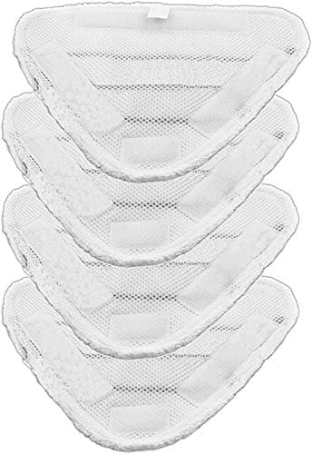 SPARES2GO Washable Cover Pads for Beldray 5-in-1 9-in-1 Steam Cleaner Mop (Pack of 4)