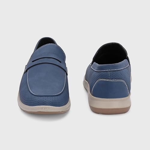 Image of Centrino Commute Loafers for Man | Shoes for Men Stylish | Casual Slip-On Lightweight Moccasins | Cushioned Insole | Comfortable Hand-Stitched Design | Mens Loafer Shoes for Office & Daily Travel Wear (8101)