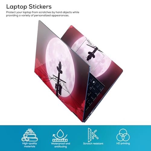 Image of Full Body Laptop Skin Bubble-Free| Laminated| Removable| HD Quality Sticker for Laptops Upto 15.6 Inches Compatible with Hp /Dell /Acer /Lenovo /Asus etc.(Naruto-212)