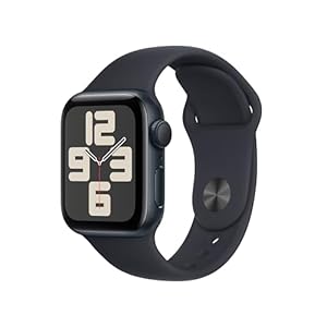 Apple Watch SE (2nd Gen, 2023) [GPS 40mm] Smartwatch with Midnight Aluminium Case with Midnight Sport Band S/M. Fitness & Sleep Tracker, Crash Detection, Heart Rate Monitor