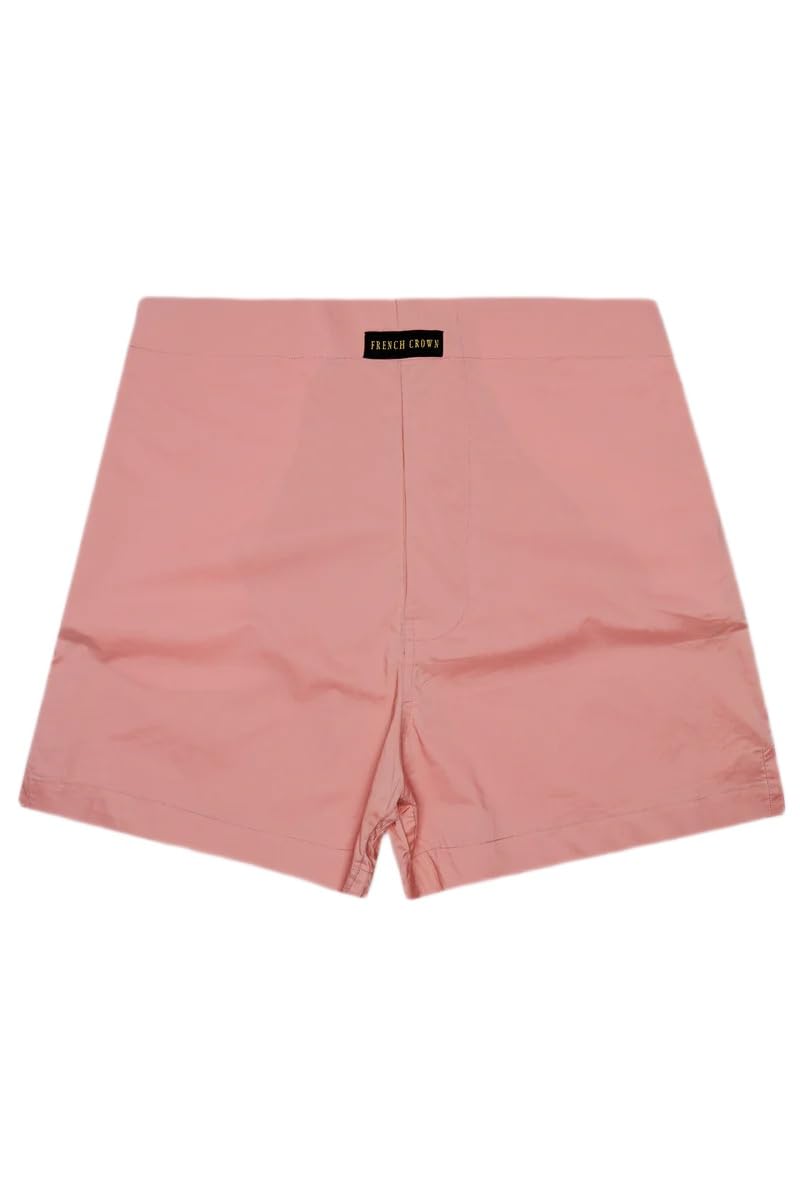 Greyish Pink Plain Solid Poplin Premium Cotton Boxers-image-1