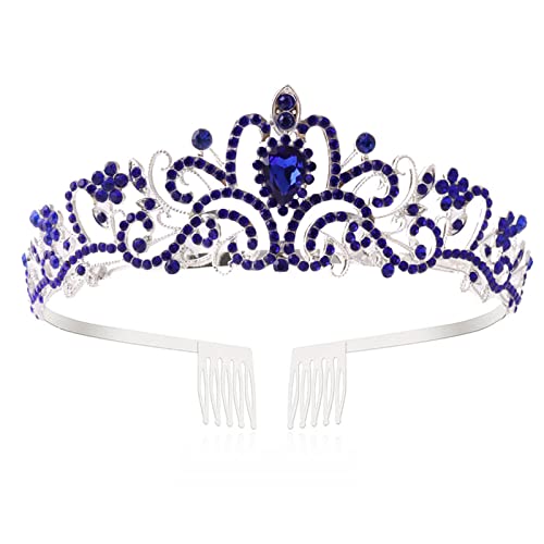Diadème pour femme et enfant avec peigne et épingles à strass imitation cristal Cover