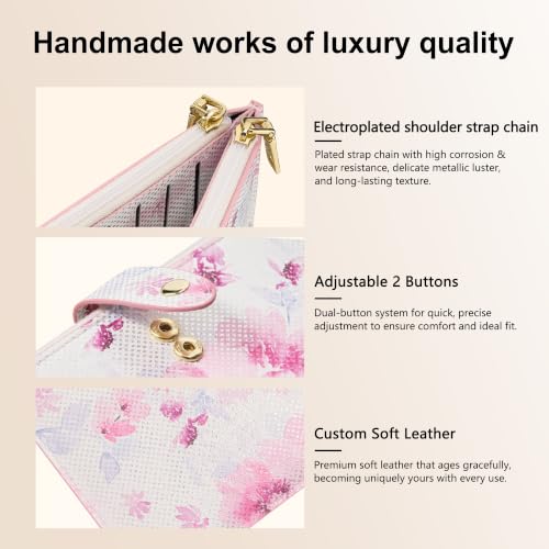 Image of Travelambo Womens Leather Bifold Wallet, Slim RFID Blocking Card Holder