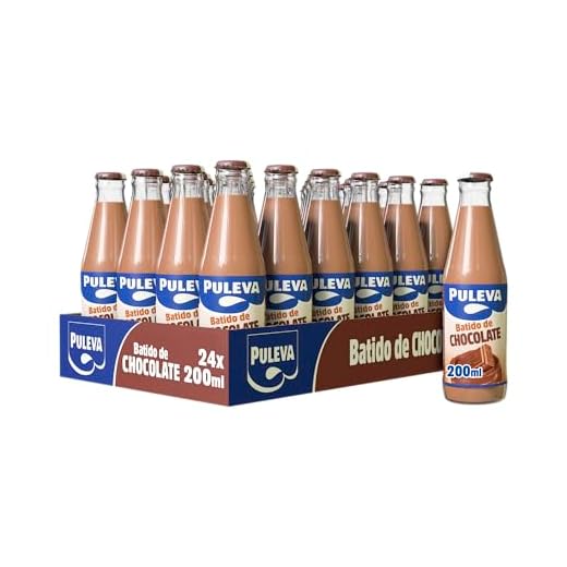 Puleva Batido de Chocolate Vidrio - 24 x 200 ml - Total: 4800 ml, 24 unidades