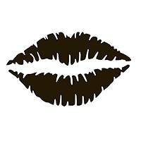Amazon.com - KISS Mark Lips Vinyl Sticker Decals (Pack of 2) for