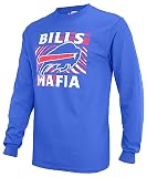Buffalo Bills Solid Royal Blue Long Sleeve T-Shirt W/Bills Mafia Rectangle Zebra Graphic SM