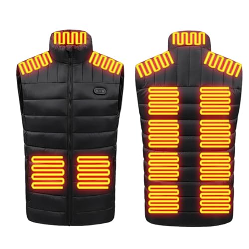 Chaleco calefactor USB ropa de invierno con modos de calor ajustable 5