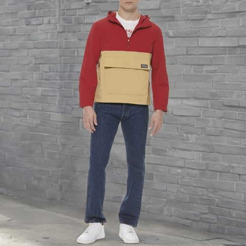 Image of LEVI'S Men's Lightweight Taslan Hooded Popover Windbreaker Jacket