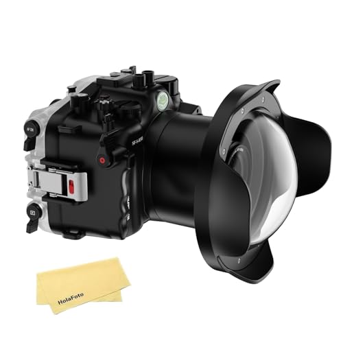 Seafrogs Underwater Housing for Canon EOS R5 Mark II, 40M Waterproof Case with WA005F Dome Port Kit, Waterproof Scuba Diving Case for Canon R5 II+ EF 17-40mm f/4L, RF14-35mm f/4L