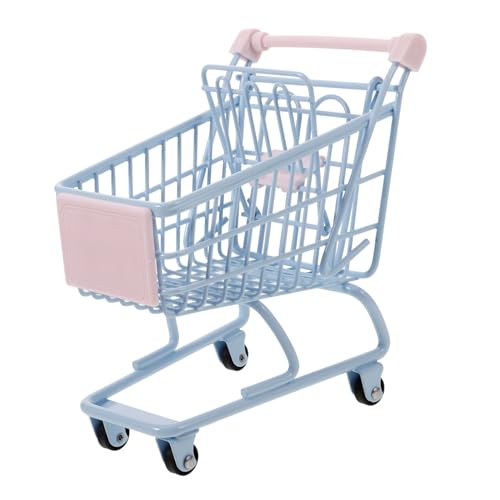 ORFOFE Mouse Shopping Cart Decor Desk Mini Shopping Cart for Girls Toy Storage