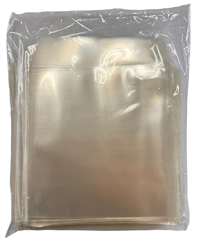 100X Fundas para CD/DVD/Bluray con Solapa de Cierre CD Sleeves Funda de PVC Transparente Sobres para Virgen DVD