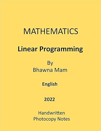Buy Linear Programming Handwritten Notes by Bhawna Mam for IAS Mains ...