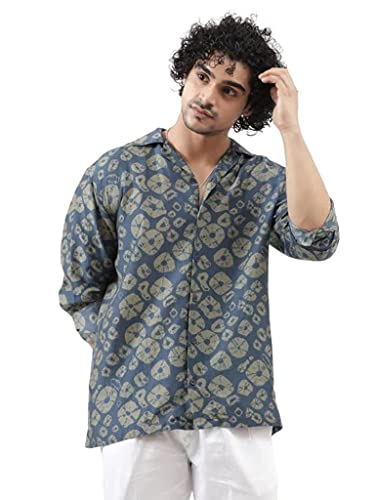 Image of DHRUVI TRENDZ Mens Hawaiian Shirts |Short Sleeve |Casual Button Down| Beach |Vacation| Summer Shirt