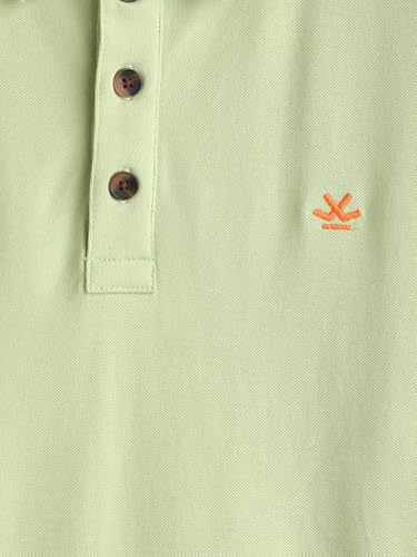 Image of WROGN Men's Pure Cotton Pique Stretch T-Shirt | Slim Fit