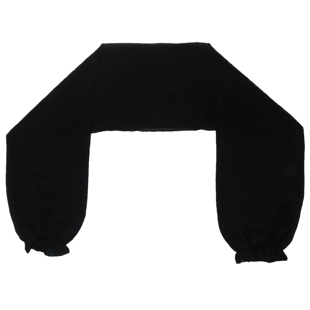 myaddiction Women Long Sleeve Chiffon Bolero Shrug Black Clothing Shoes & Accessories | Womens Accessories | Scarves & Wraps-picture-15