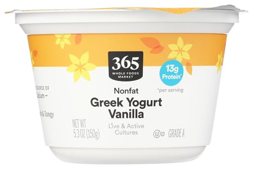 365 by Whole Foods Market Nonfat Vanilla Greek Yogurt, 5.3 OZ