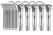 BONEW 5 Sets Dental 3 Way Air Water Spray Triple Syringe Nozzles Tips