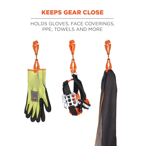 Image of Ergodyne Squids 3420 Swiveling Glove Clip Holder with Dual Clips