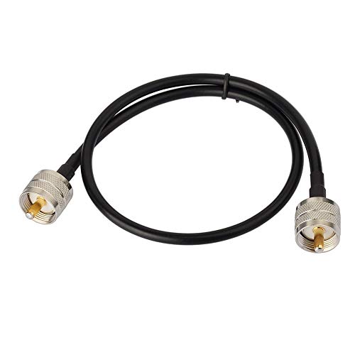 Image of Superbat UHF Male PL-259 to UHF Male PL-259 Low Loss Digital Coax UHF Jumper Cable (2ft RG58) for HAM & CB Radio,Antenna Analyzer,Dummy Load,SWR Meter