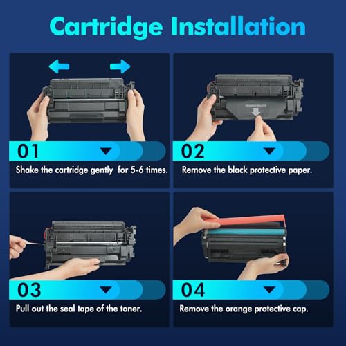 CF258X 58X Toner Cartridge Black with Chip Replacement for HP 58X CF258X 58A CF258A Work with MFP M428fdw M428fdn M428dw Pro M404n M404dn M404dw M404 M428 M406 M430 Printer (2-Pack) by aceink - Image 5