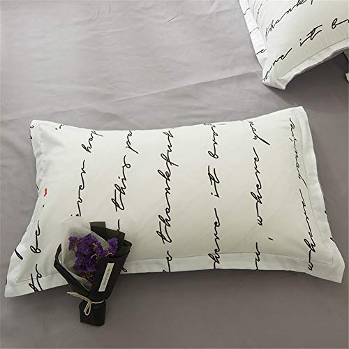 Housse de couette 220x240cm infroissable avec draps et taies d'oreiller