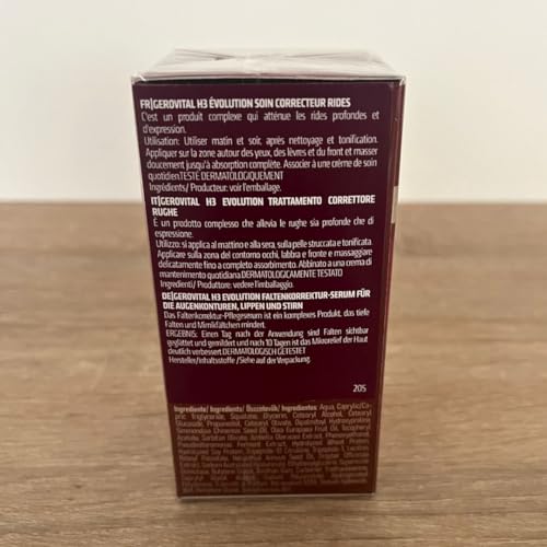 GEROVITAL Anti-Wrinkle Serum for Eyes, Lips and Forehead Area with Hyaluronic Acid, Vitamin A and E,