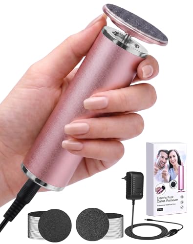 Râpeuse pieds électrique Honeyglow rose avec 60 disques abrasifs